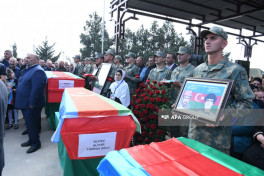 Remains of 4 soldiers missing since First Karabakh War laid to rest in Baku -PHOTO 
