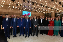 Solemn ceremony dedicated to 102nd anniversary of founding of the Republic of Türkiye is being held in Baku-PHOTO 