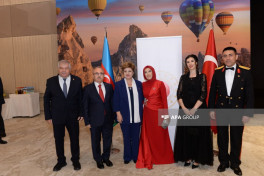 Solemn ceremony dedicated to 102nd anniversary of founding of the Republic of Türkiye is being held in Baku-PHOTO 