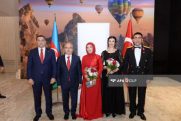 Solemn ceremony dedicated to 102nd anniversary of founding of the Republic of Türkiye is being held in Baku-PHOTO 