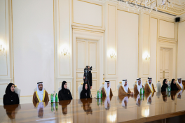 President Ilham Aliyev received Speaker of Federal National Council of United Arab Emirates