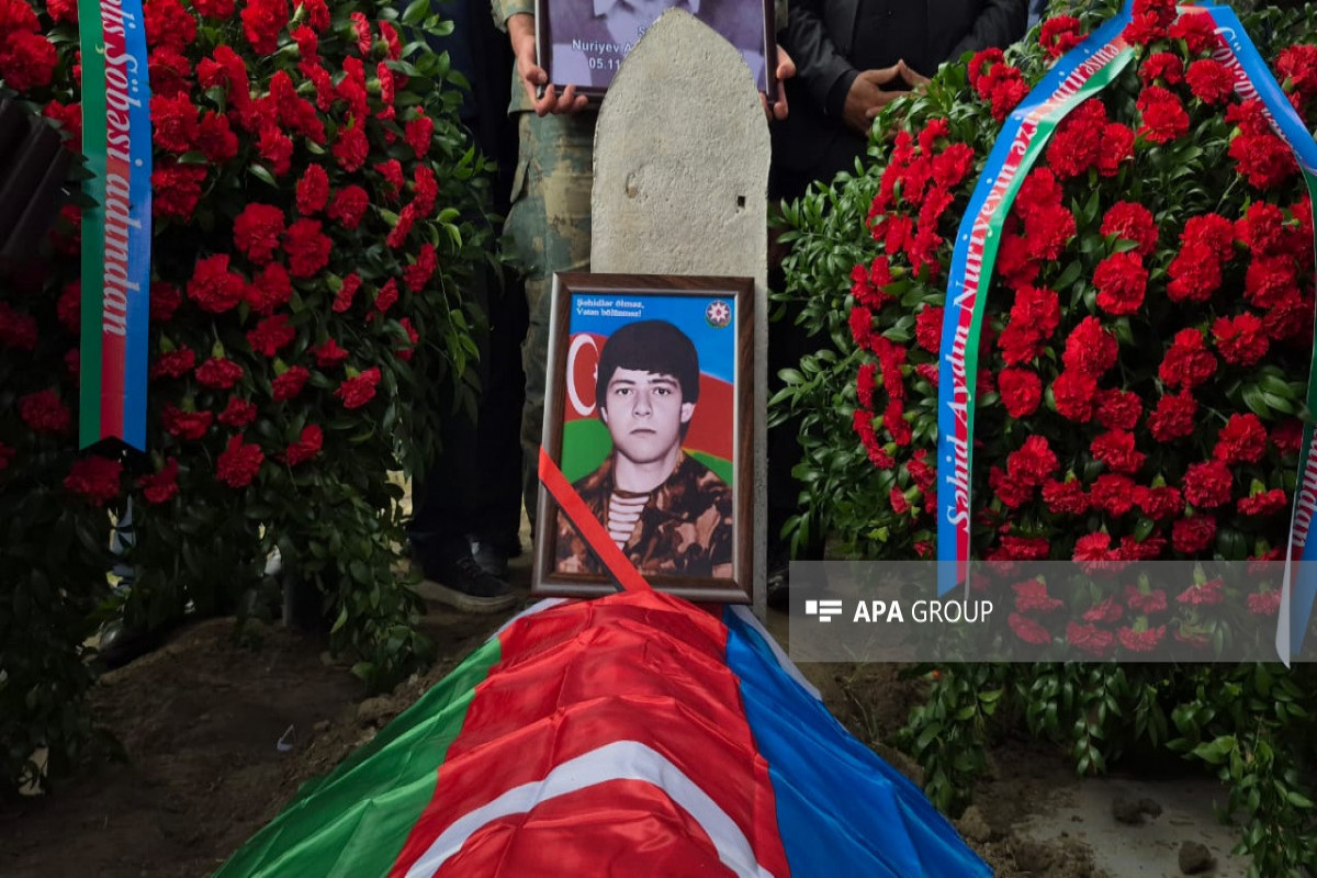 Remains of martyr Aydin Nuriyev missing since First Karabakh War laid to rest in Goychay -PHOTO 
