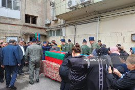 Remains of First Karabakh War martyr Jamil Rahimov laid to rest in Shirvan -PHOTO 