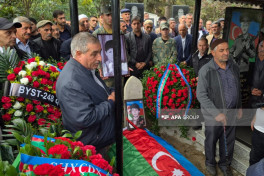 Remains of martyr Aydin Nuriyev missing since First Karabakh War laid to rest in Goychay -PHOTO 
