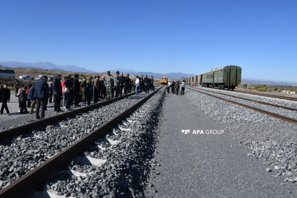 Members of the diplomatic corps inspect Hakari railway station of Zangezur Corridor -PHOTO 