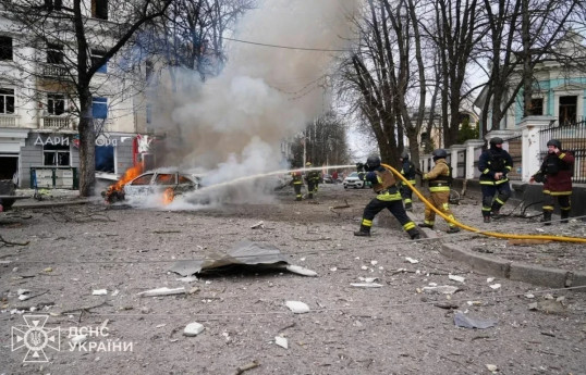 Russian strike on Sumy injures 15 people, including four children