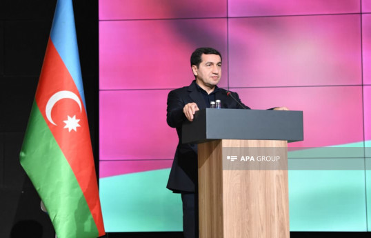 Hikmat Hajiyev, Assistant of the President of the Republic of Azerbaijan, Head of Foreign Policy Affairs Department of the Presidential Administration and Dr.Günter Sautter, Foreign/Security Policy Advisor to Federal Chancellor