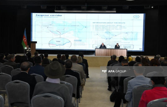 Briefing for diplomatic corps held at Zangilan Congress Center