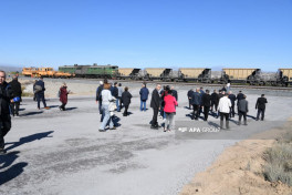 Members of the diplomatic corps inspect Hakari railway station of Zangezur Corridor -PHOTO 