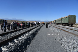 Members of the diplomatic corps inspect Hakari railway station of Zangezur Corridor -PHOTO 