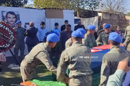 Remains of soldier Teymur Allahverdiyev missing for 33 years from First Karabakh War laid to rest in Neftchala -PHOTO 