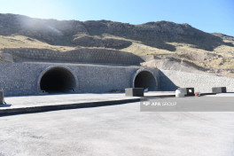 Foreign diplomats inspect progress on Horadiz-Aghband highway -PHOTO 