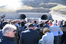 Foreign diplomats inspect progress on Horadiz-Aghband highway -PHOTO 