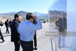 Foreign diplomats inspect progress on Horadiz-Aghband highway -PHOTO 