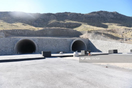 Foreign diplomats inspect progress on Horadiz-Aghband highway -PHOTO 