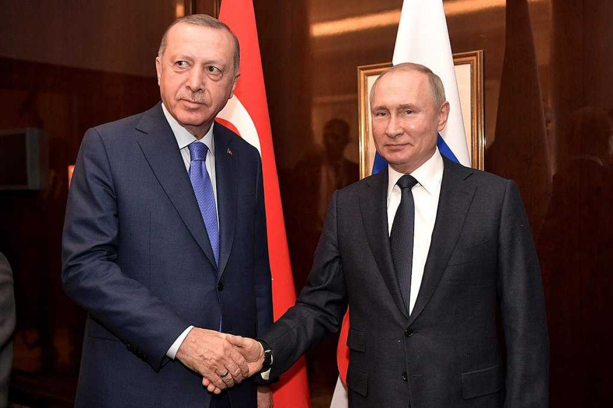 Recep Tayyip Erdoğan President of the Republic of Türkiye and Vladimir Putin, Russian President
