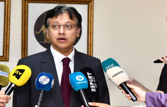 Pakistan's ambassador to Azerbaijan expressed support for our country due to India