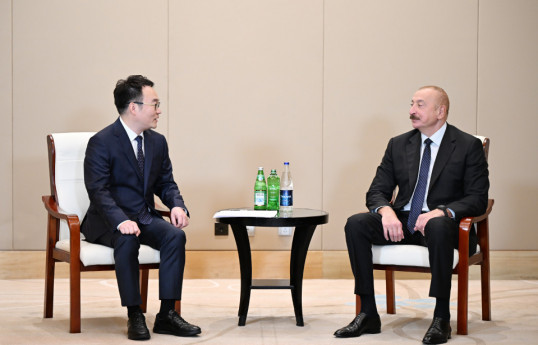 President Ilham Aliyev met with Executive Vice President of PowerChina Group in Tianjin