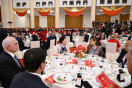 President Aliyev attends reception in Beijing held in honor of parade delegation leaders and their spouses -VIDEO 