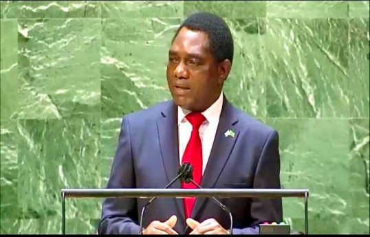 Zambian President Hakainde Hichilema