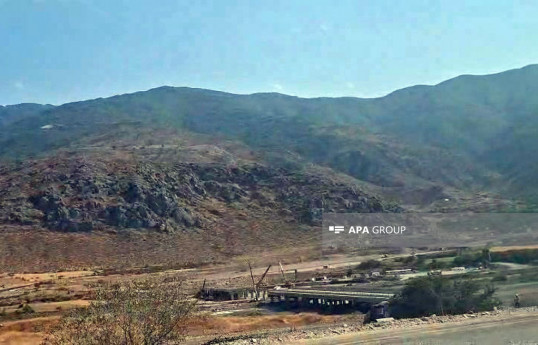 Construction continues on Azerbaijan-Iran bridge over the Aras River in Aghband -VIDEO 