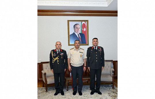 Azerbaijan Defense Minister receives newly appointed Turkish military attaché