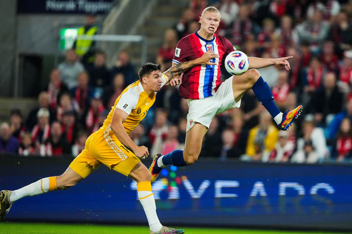 Haaland hits five as Norway thrash Moldova 11-1 in World Cup qualifier