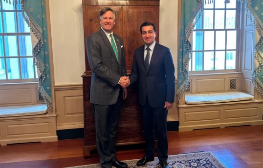 Deputy Secretary of State Christopher Landau, Assistant to the President of the Republic of Azerbaijan – Head of the Foreign Policy Affairs Department of the Presidential Administration of the Republic of Azerbaijan, Hikmet Hajiyev