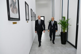 President Ilham Aliyev attended opening of Samad Vurgun Creativity House of the Writers’ Union