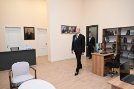 President Ilham Aliyev attended opening of Samad Vurgun Creativity House of the Writers’ Union