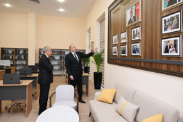 President Ilham Aliyev attended opening of Samad Vurgun Creativity House of the Writers’ Union
