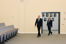 President Ilham Aliyev attended opening of Samad Vurgun Creativity House of the Writers’ Union