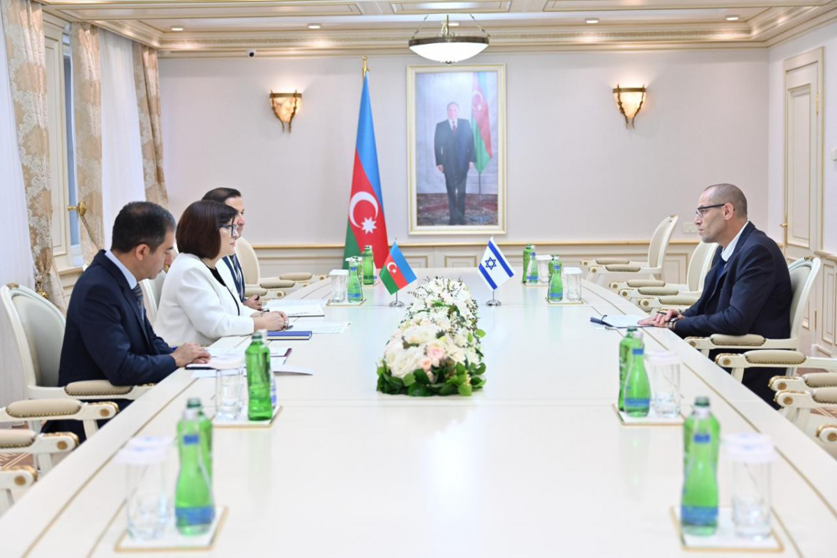 Speaker Sahiba Gafarova meets with incoming Israeli ambassador