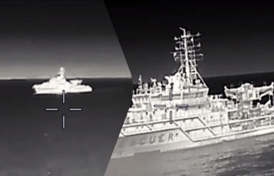 Ukrainian forces drone-strike Russian Black Sea Fleet vessel near Novorossiysk-VIDEO 