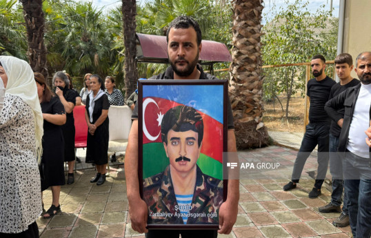 Remains of Ayaz Zarbaliyev, First Karabakh War Martyr, laid to rest in Azerbaijan's Goychay -PHOTO 