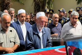 Remains of Ayaz Zarbaliyev, First Karabakh War Martyr, laid to rest in Azerbaijan's Goychay -PHOTO 