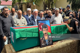 Remains of Ayaz Zarbaliyev, First Karabakh War Martyr, laid to rest in Azerbaijan's Goychay -PHOTO 