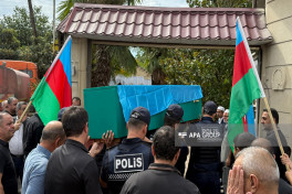Remains of Ayaz Zarbaliyev, First Karabakh War Martyr, laid to rest in Azerbaijan's Goychay -PHOTO 