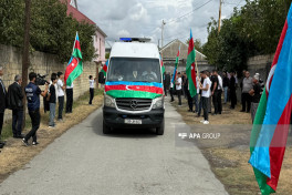 Remains of Ayaz Zarbaliyev, First Karabakh War Martyr, laid to rest in Azerbaijan's Goychay -PHOTO 