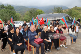 First relocation caravan reached Badara village of Khojaly, keys were handed over-PHOTO 