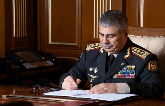 Minister of Defense of the Republic of Azerbaijan, Colonel-General Zakir Hasanov