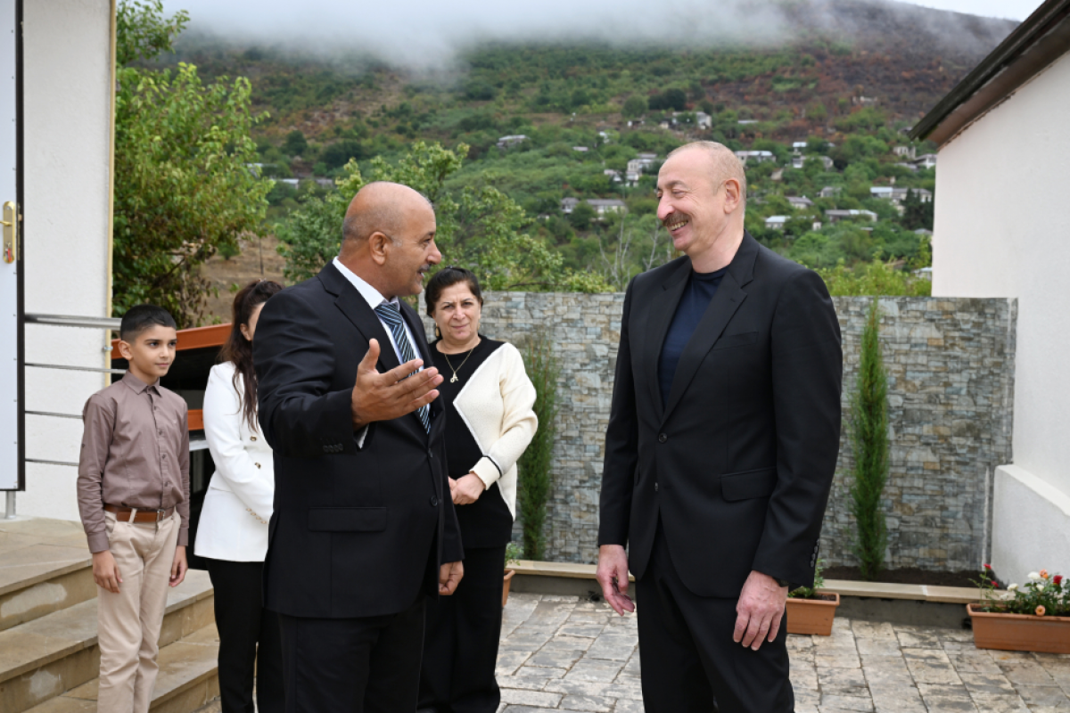 President Ilham Aliyev visited Sos village in Khojavand district