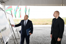 President Ilham Aliyev laid foundation stone for new Garakhanbeyli village in Fuzuli district