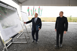 President Ilham Aliyev laid foundation stone for new Garakhanbeyli village in Fuzuli district