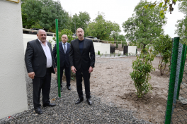 President Ilham Aliyev visited Girmizi Bazar settlement in Khojavend District
