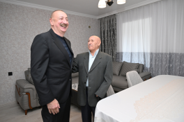 President Ilham Aliyev visited Girmizi Bazar settlement in Khojavend District