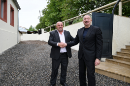 President Ilham Aliyev visited Girmizi Bazar settlement in Khojavend District
