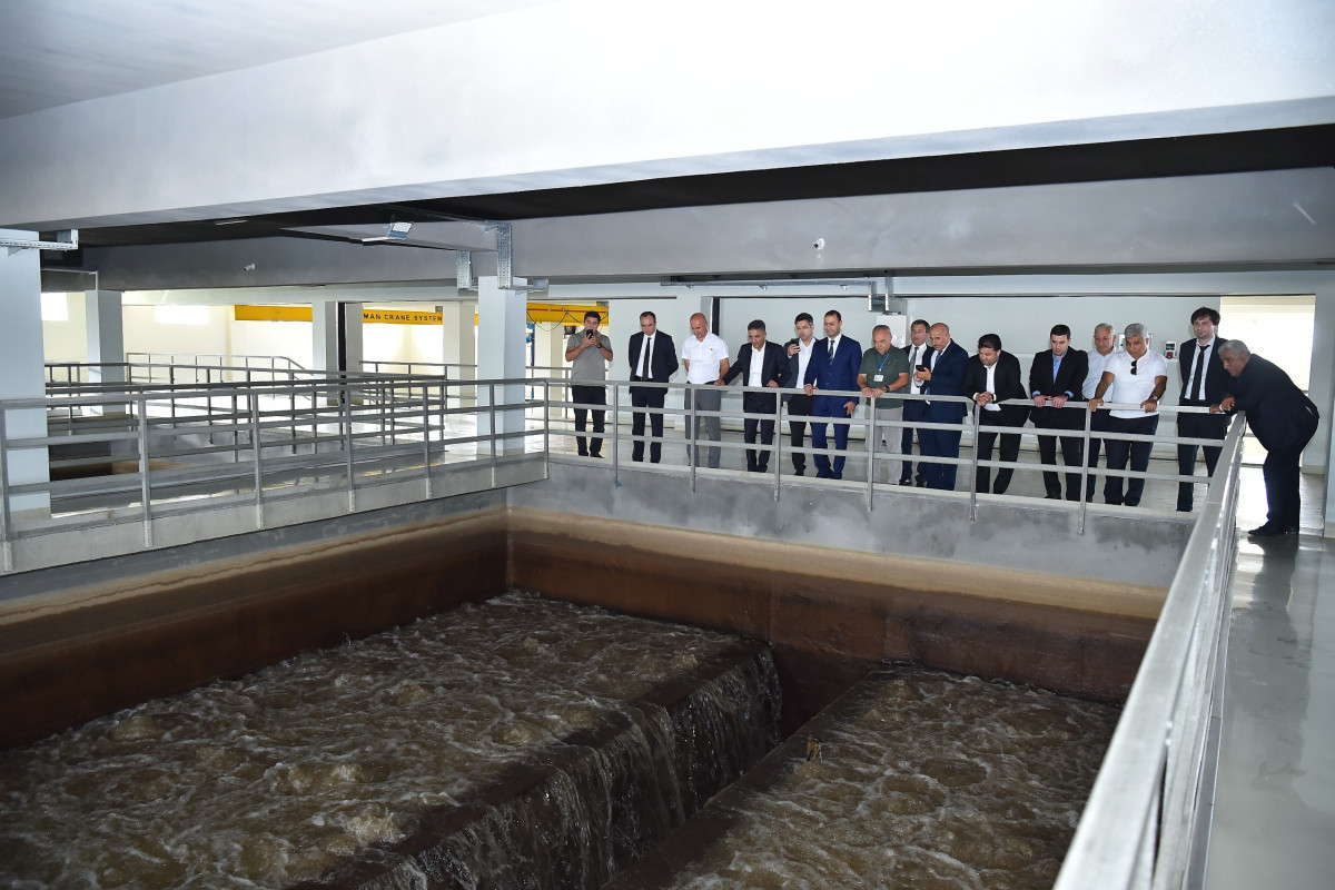 Inspection of water supply of Ganja city held in connection with III CIS Games