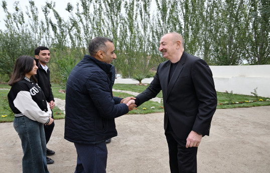 President Ilham Aliyev visited Dashbulag village in Khojaly district
