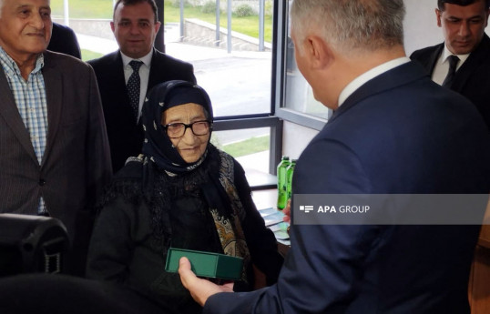 Azerbaijan's next relocation convoy arrived in Kalbajar city , families receive their house keys -VIDEO  -UPDATED-1 